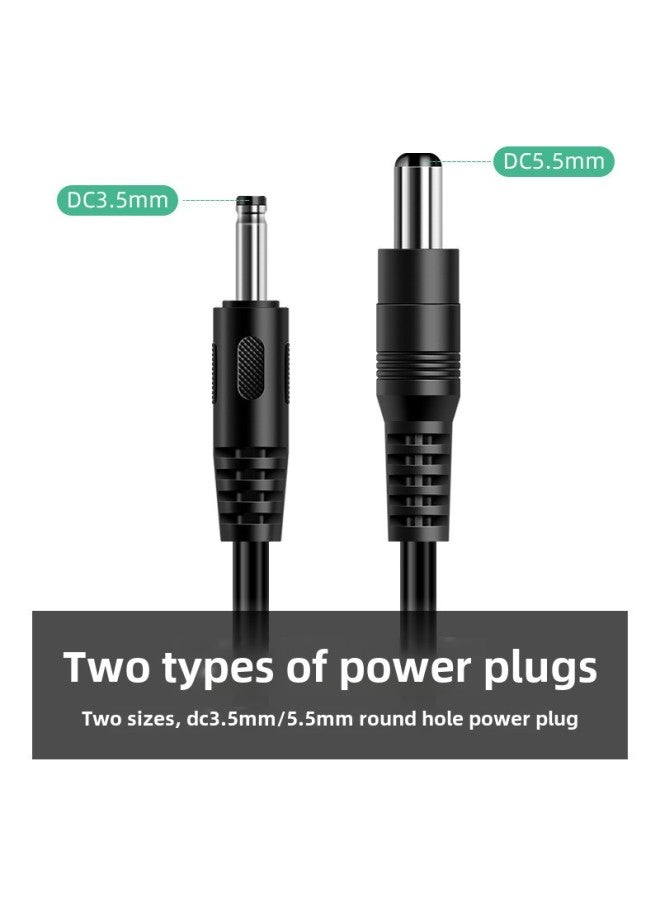 USB5V To DC9V12V Power Cord DC3.5 Round Hole 5.5 For Small Appliances WIFI Charging Treasure Boost Line-Color:12V DC5.5 - Image 3
